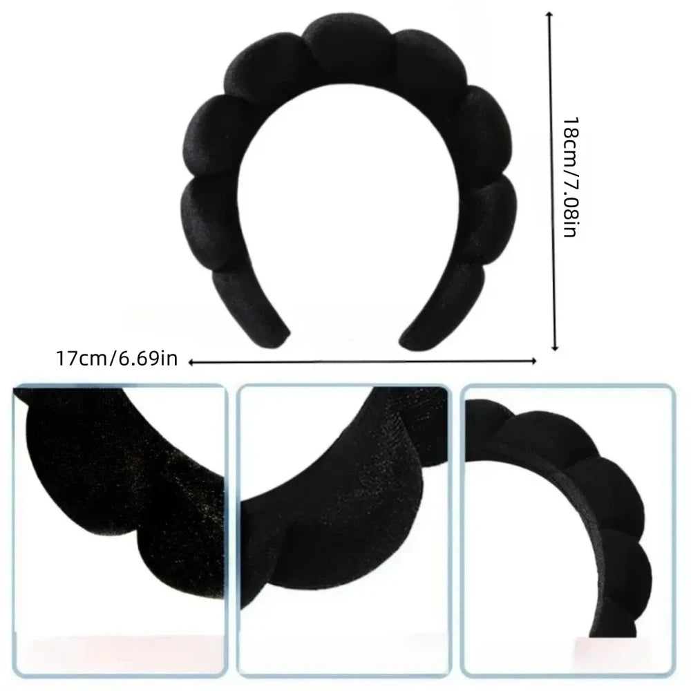 Set de Diadema y Muñequeras para Skincare
